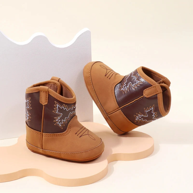 Baby Little Boots Soft PU and Cotton